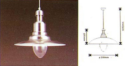 
ОСВ.ТЯЛО-ВИСЯЩО Е27 220V/60W ИНОКС АС.045XF31