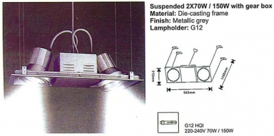 
ОСВ.ТЯЛО-СПОТ МХЛ G12/2х150W АСА АС.045XF002JB